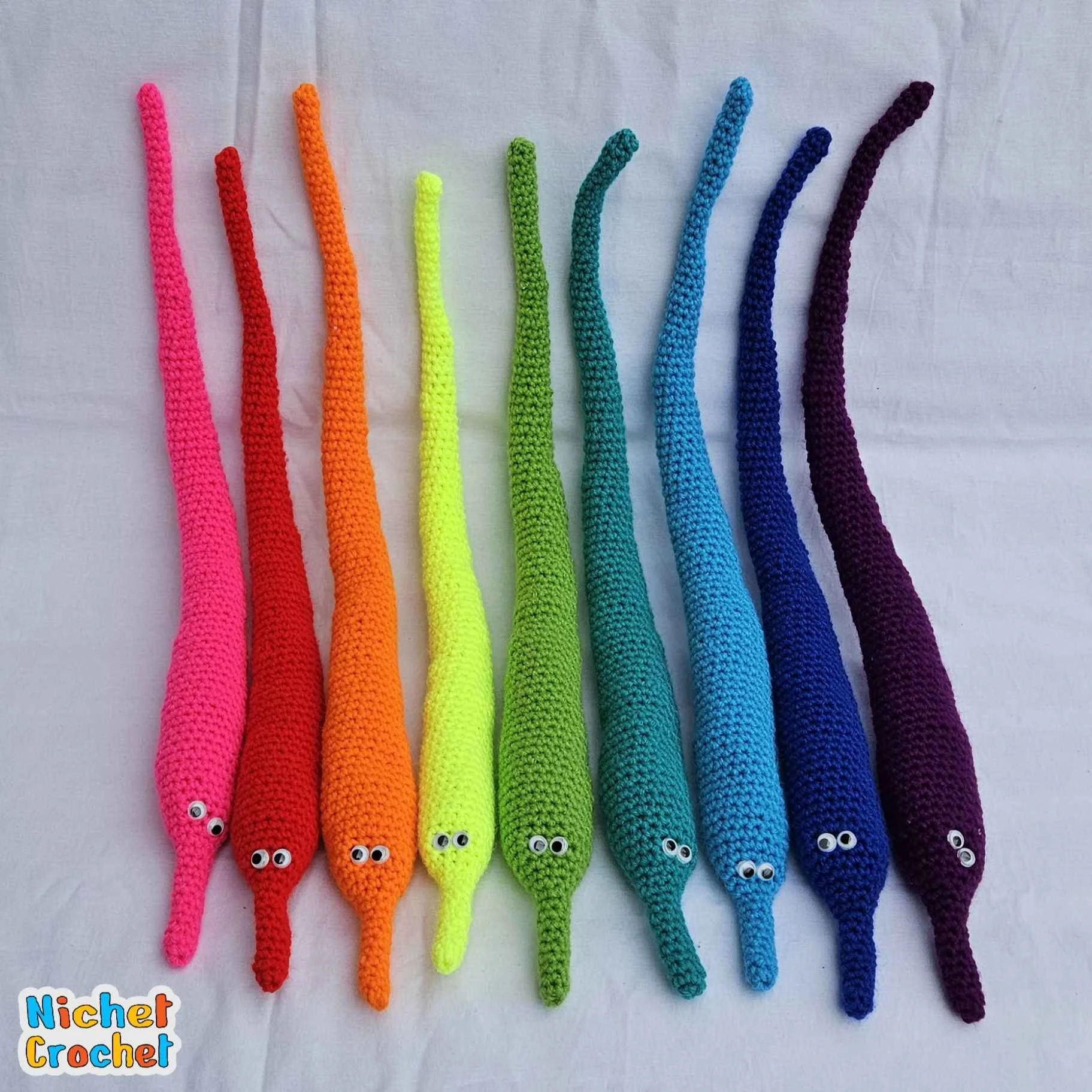 Crochet Worm on a String Toy — Nichet Crochet